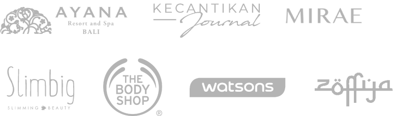 Ayana Bali、Kecantikan Journal、MIRAE、Slimbig、The Body Shop、Watsons、Zoffya